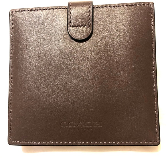 AUTHENTIC NWT COACH HERITAGE CARD CASE STYLE C3162 - QB/DARK TEAK - Picture 3 of 8